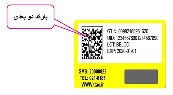 بارکد دو بعدی (Matrix Data)