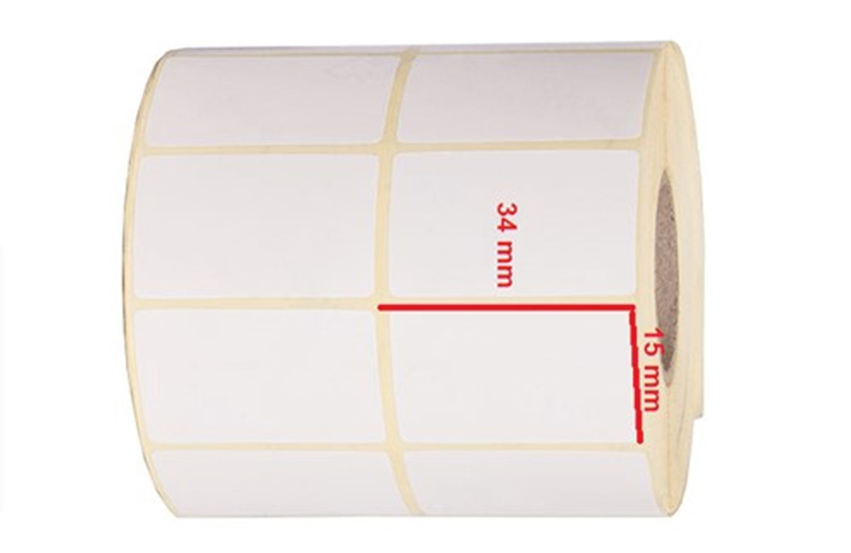 برچسب کاغذی 34*15 مناسب برای بسته‌بندی‌های کوچک