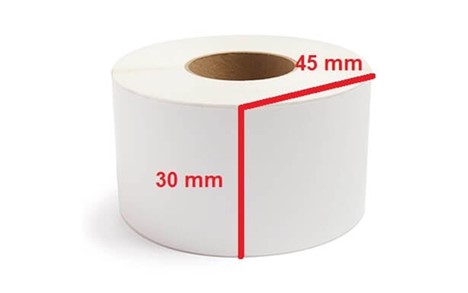 لیبل کاغذی 45*30 تک ردیف